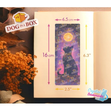 Cat Bookmark n.12 - Handmade Transparent Bookmark | Crystal, Stained Glass Effect | cute bookmark