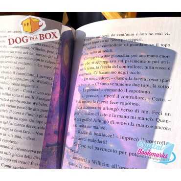 Marque-page Chat n.12 - Marque-page transparent fait main | Effet vitrail, cristal | joli marque-page