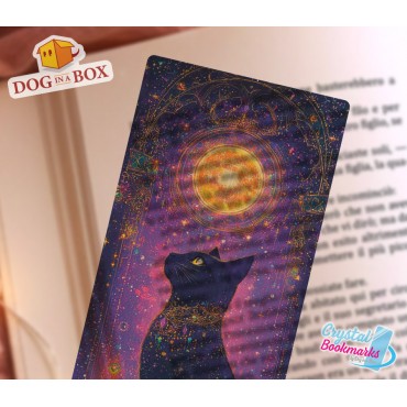 Cat Bookmark n.12 - Handmade Transparent Bookmark | Crystal, Stained Glass Effect | cute bookmark