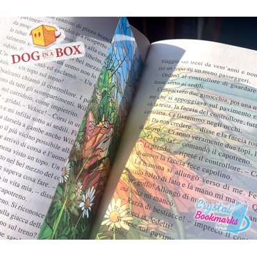 Cat Bookmark n.13 - Handmade Transparent Bookmark | Crystal, Stained Glass Effect | cute bookmark
