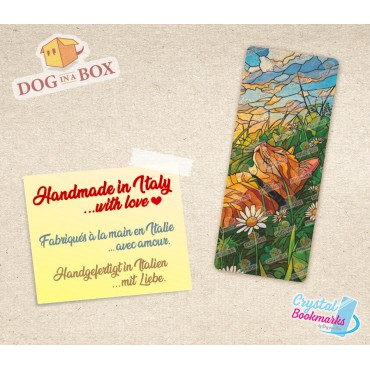 Cat Bookmark n.13 - Handmade Transparent Bookmark | Crystal, Stained Glass Effect | cute bookmark