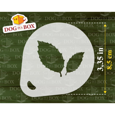 Leaves stencils (set of 3) Cappuccino and Coffee cocoa powder decor stencil - Face Painting stencils