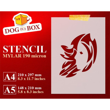 Virgo stencil n.3 - Tribal zodiac stencil to paint horoscope on walls, wood signs and fabrics