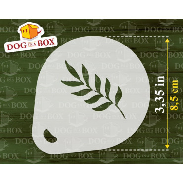 Leaves stencils (set of 3) Cappuccino and Coffee cocoa powder decor stencil - Face Painting stencils