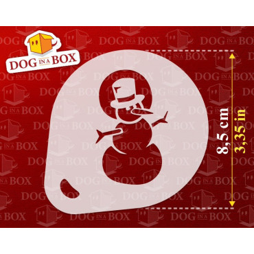 Weihnachtsschablonen n.3 (3er-Set) Cappuccino und Kaffee Kakaopulver Dekor Schablone - Face Painting Schablonen