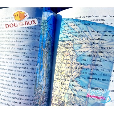 Wizard Bookmark n.2 - Handmade Transparent Bookmark | Crystal, Stained Glass Effect | fantasy bookmark