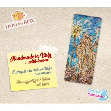 Wizard Bookmark n.2 - Handmade Transparent Bookmark | Crystal, Stained Glass Effect | fantasy bookmark