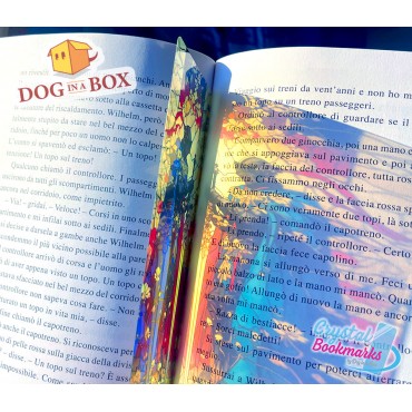 Warrior Bookmark n.4 - Handmade Transparent Bookmark | Crystal, Stained Glass Effect | fantasy bookmark