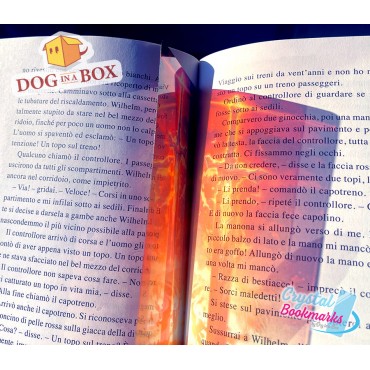 Sword Bookmark n.2 - Handmade Transparent Bookmark | Crystal, Stained Glass Effect | fantasy bookmark