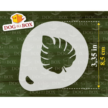 Feuilles pochoirs (lot de 3) pochoir de décoration de poudre de cacao Cappuccino et café - pochoirs de peinture de visage