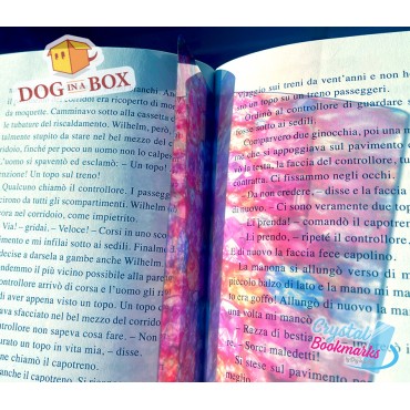 Jewels Bookmark n.1 - Handmade Transparent Bookmark | Crystal, Stained Glass Effect | fantasy bookmark