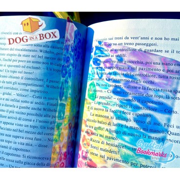 Jewels Bookmark n.2 - Handmade Transparent Bookmark | Crystal, Stained Glass Effect | fantasy bookmark