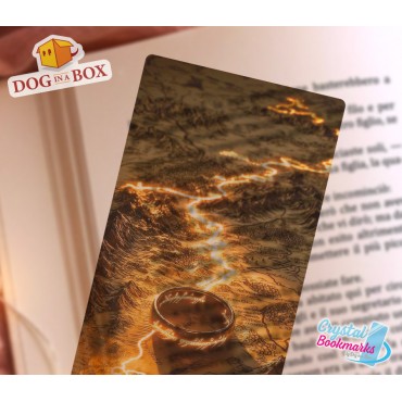 Lord of the Rings Bookmark n.1 - Handmade Transparent Bookmark |Stained Glass Effect | fantasy bookmark