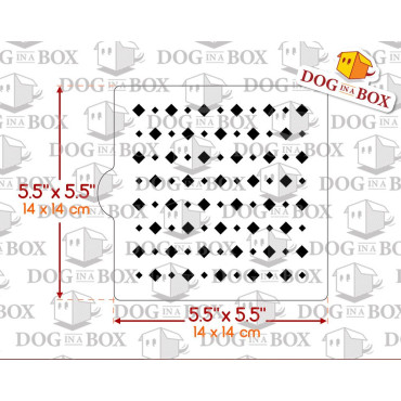 Squares stencil - stencil for cookies - 14 x 14 cm