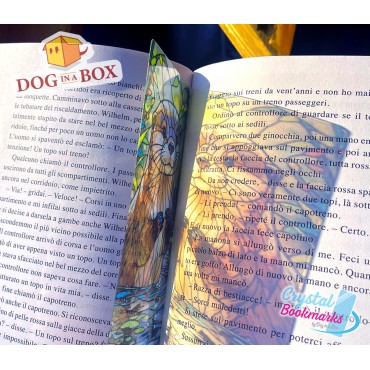Otter Bookmark n.1 - Handmade Transparent Bookmark | Crystal, Stained Glass Effect | animal bookmark