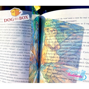Otter Bookmark n.2 - Handmade Transparent Bookmark | Crystal, Stained Glass Effect | animal bookmark