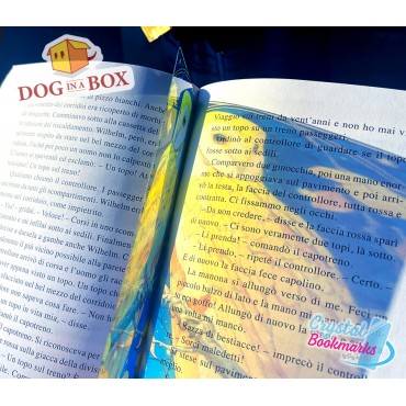 Owl Bookmark n.4 - Handmade Transparent Bookmark | Crystal, Stained Glass Effect | animal Bookmark
