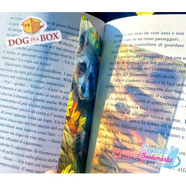 Racoon Bookmark n.1 - Handmade Transparent Bookmark | Crystal, Stained Glass Effect | cute Bookmark
