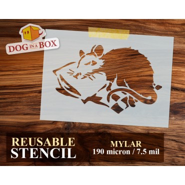 Rat stencil n.29 - Street...