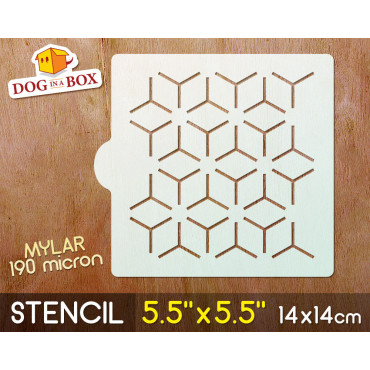 Pattern stencil n.1 - stencil for cookies - 14 x 14 cm
