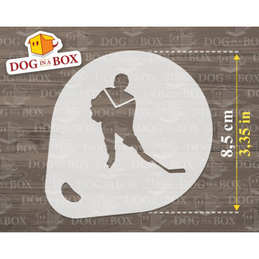 Stencil di hockey, baseball e calcio (set di 3) - Stencil per decorazioni per cappuccini, caffè, torte e biscotti