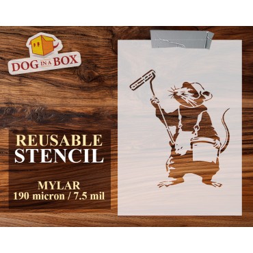 Rat stencil n.43 - Street...