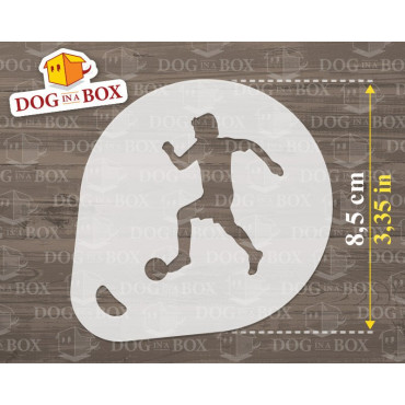 Stencil di hockey, baseball e calcio (set di 3) - Stencil per decorazioni per cappuccini, caffè, torte e biscotti