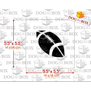 Football stencil n.2 - stencil for cookies and cakes 14 x 14 cm
