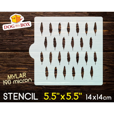Stencil Piume n.2 - Stencil...