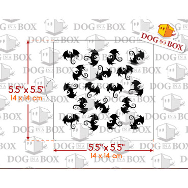 Dragons stencil n.1 - stencil for cookies - 14 x 14 cm