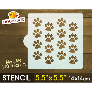 Stencil orme di cane -...