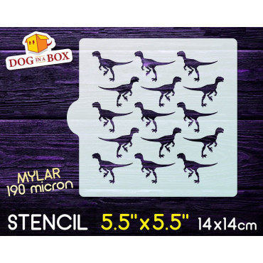 Dinosaurs stencil n.2 -...