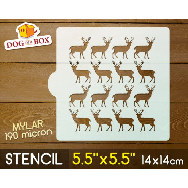 Pochoir cerf n.2 - Pochoir...