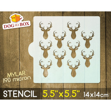 Stencil Cervi n.1 - Stencil...