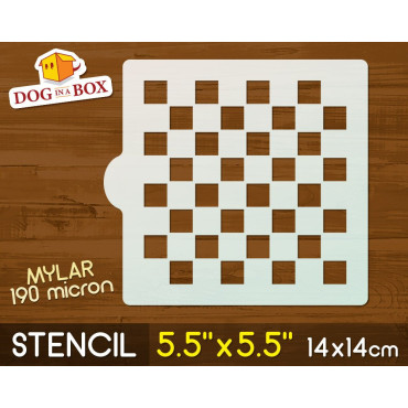 Stencil scacchiera -...
