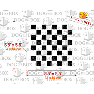 Chessboard stencil - stencil for cookies - 14 x 14 cm