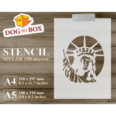 Stencil Statua della...