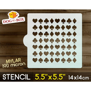 Schablone für Kartenanzüge...