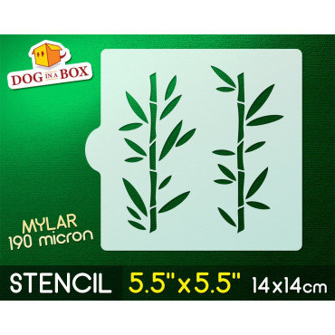 Bamboo stencil - stencil for cookies - 14 x 14 cm