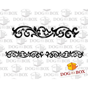 Floral border n.1 - Reusable floral divider stencil for cake, wedding cakes, wall decors and wood signs