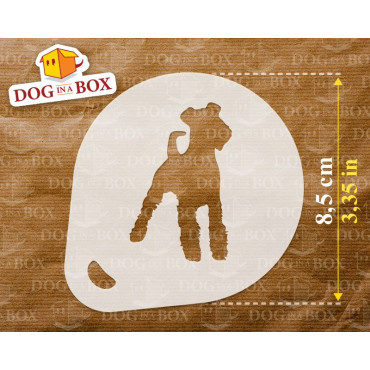 Stencil di cani n.1 (set di 3) - Stencil per decorazioni in cacao in polvere per cappuccino e caffè o per faceprinting