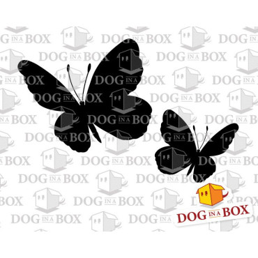 Butterflies stencil n.3 - Reusable butterfly stencil for wall decoration and nursery