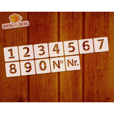 Numbers stencils n.8 - Individual numbers stencils for wood signs and walls