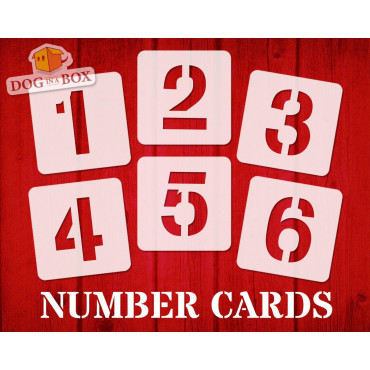 Numbers stencils n.7 - Individual numbers stencils for wood signs and walls