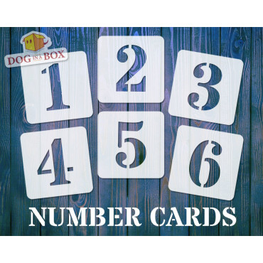 Numbers stencils n.4 - Individual numbers stencils for wood signs and walls