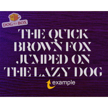 Stencil Alfabeto n.9 - Stencil di lettere maiuscole per insegne, muri, legno e tessuti