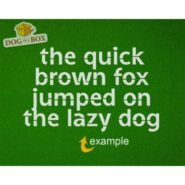 Alphabet stencils font n.8 - Lowercase font stencil for wood signs and walls. Individual letters stencils