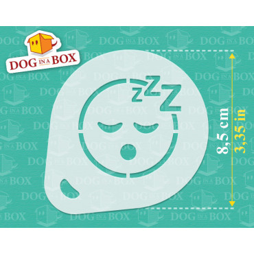 Emoticon stencil n.4 (set of 3) Cappuccino and Coffee cocoa powder decor stencil - Face Painting stencils