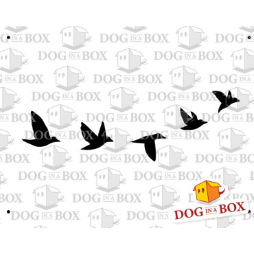 Birds flying stencil - Reusable flying birds stencil for nursery wall decorations