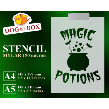 Stencil Pozioni magiche -...
